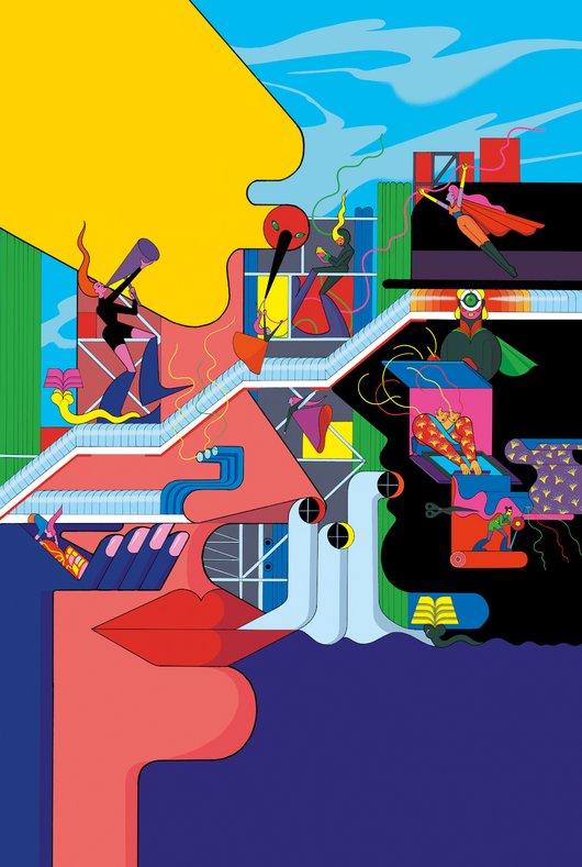 Evento "El cómic en todos los espacios" del Centre Pompidou - poster