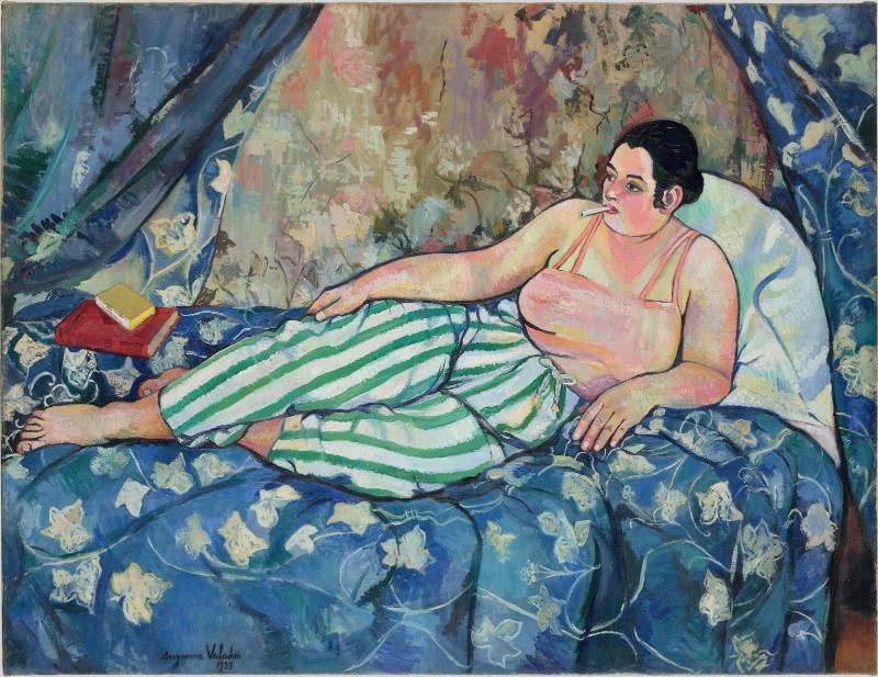 Suzanne Valadon (Marie-Clémentine Valadon, dit), La Chambre bleue 1923 