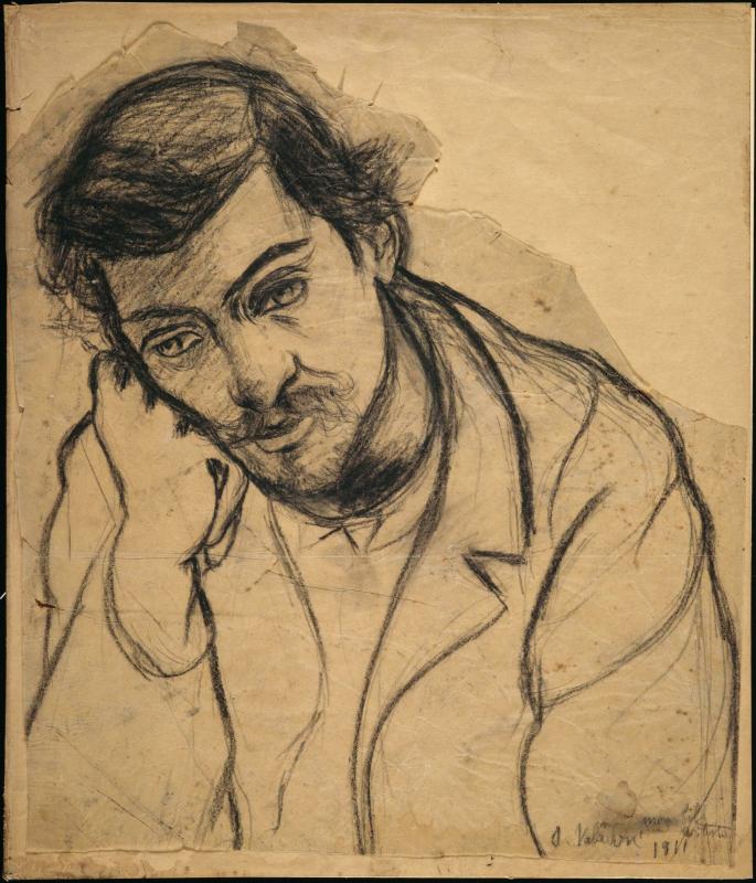 Suzanne Valadon (Marie-Clémentine Valadon, dite), Utrillo pensif 1911 