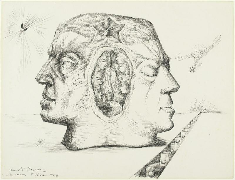 André Masson, Portrait d'André Breton 1941 