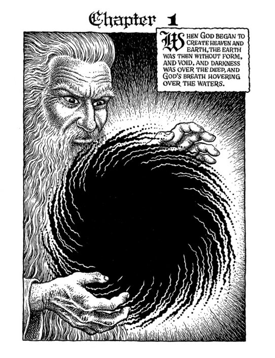 The Book of Genesis Illustrated by R. Crumb, 2009. © Robert Crumb, 2009. Avec l'aimable autorisation de l'artiste, de Paul Morris, et de David Zwirner.