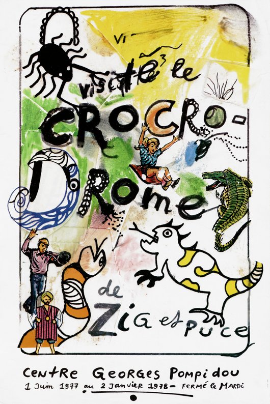 Exposition "Niki de Saint Phalle,  Jean Tinguely, Pontus Hulten" : affiche