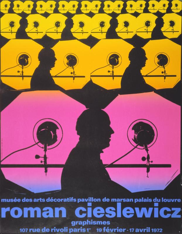 Affiche Roman Cieslewicz - Centre Pompidou